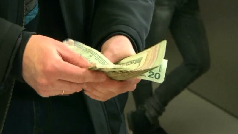 Employee counts tip money