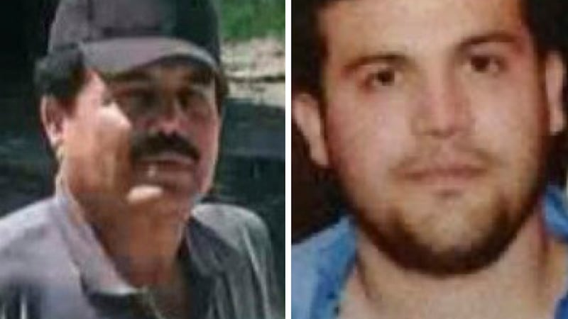 This combo of images provided by the U.S. Department of State show Ismael “El Mayo” Zambada, a...